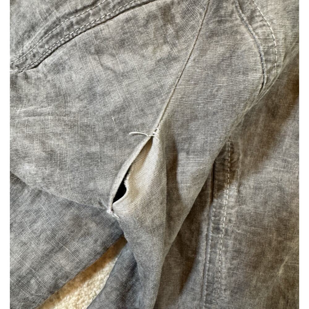 AllSaints Spitalfields Mens Gray Military Field Jacket Drawstring Waist size M - Picture 11 of 15